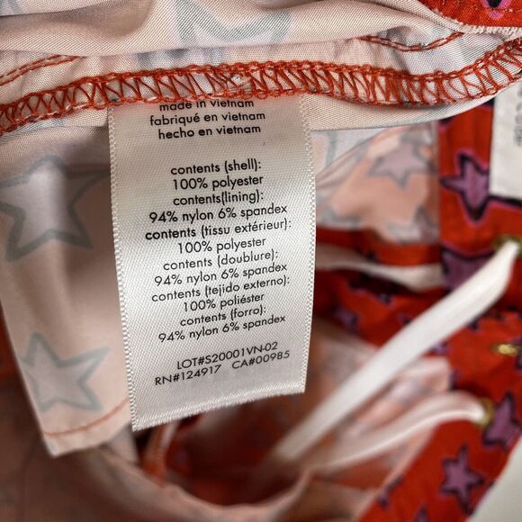 Onia Mens Size 32 The Calder Red Star Print Swim Trunks 7.5" Inseam Summer Beach - Picture 9 of 10